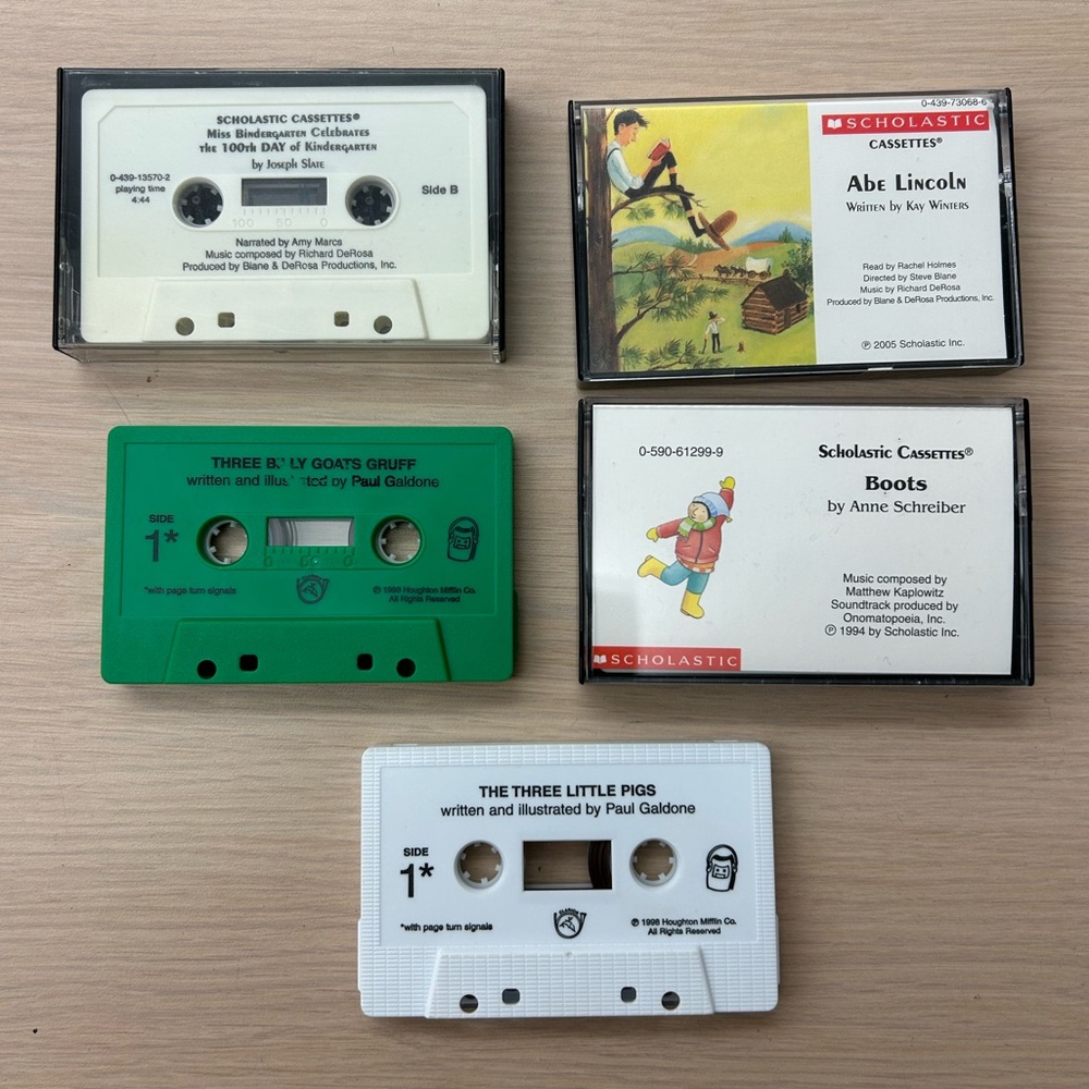 Children's Audio Cassette Lot- 5 Tapes
